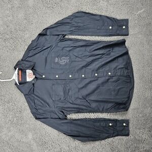 Christian Audigier Shirt Mens Small Black Long Sleeve Button‎ Up Y2K Streetwear